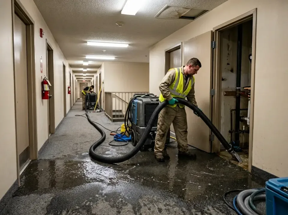 multi-unit-apartment-hallway-f-005 — frequently asked questions, Emergency Burst Pipe Water Extraction & Removal in Kendallv…